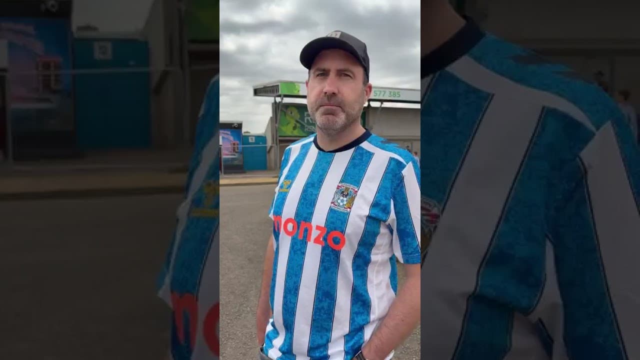 Football is back.  Chatting to fans at Northampton away.  #SBFTV #pusb