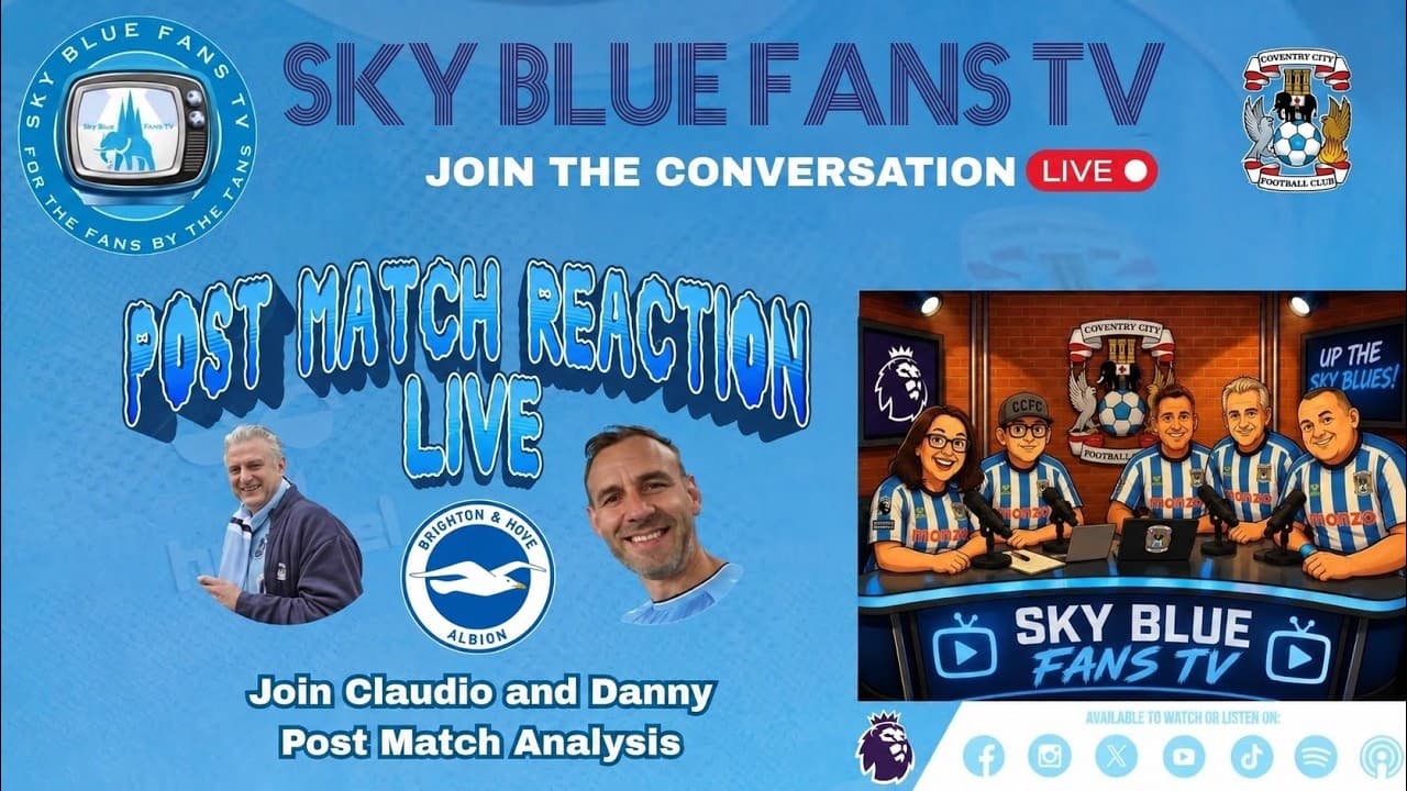 Coventry City FC Podcast | Brighton (H) Tactical Analysis